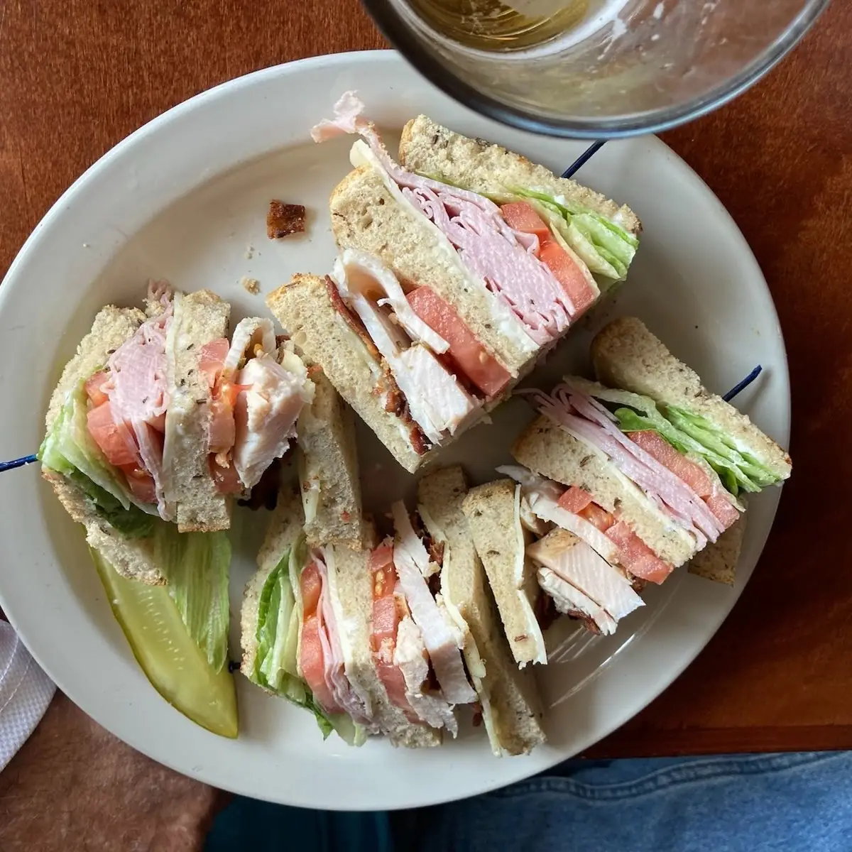 Club Sandwich Comes with Chips