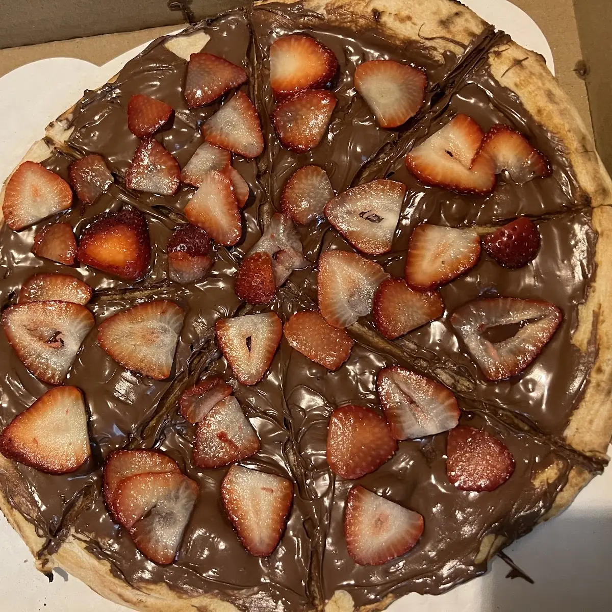 Strawberry Nutella Pizza