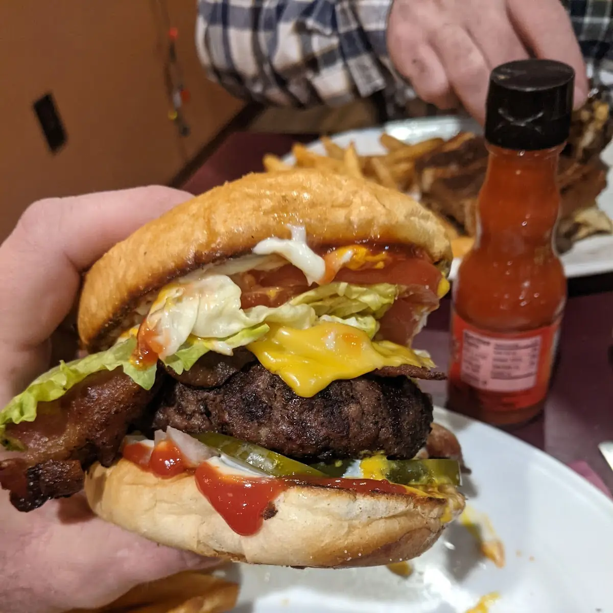Bacon Cheeseburger with the Works