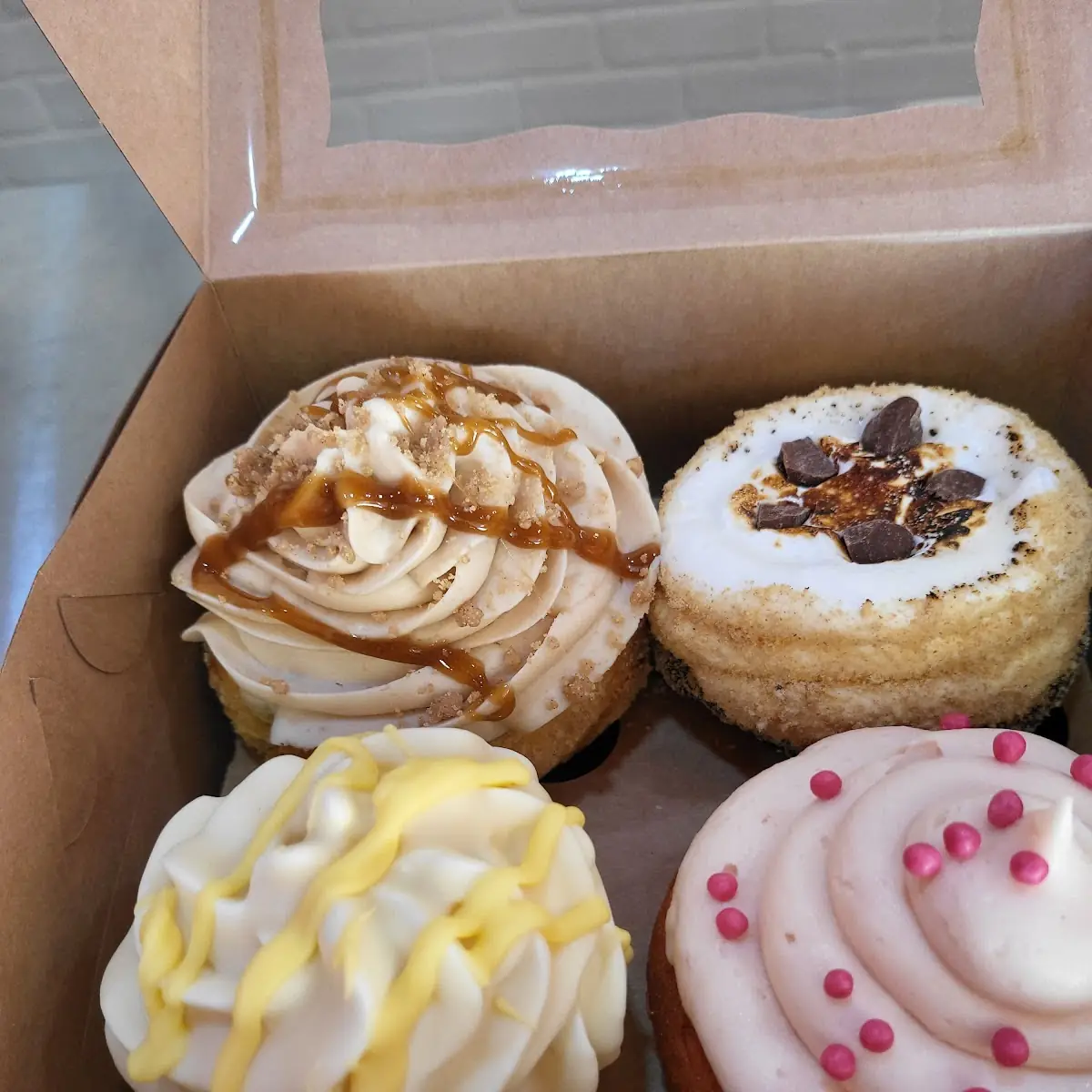 S'Mores Cupcake Lemon Apple Strawberries & Cream