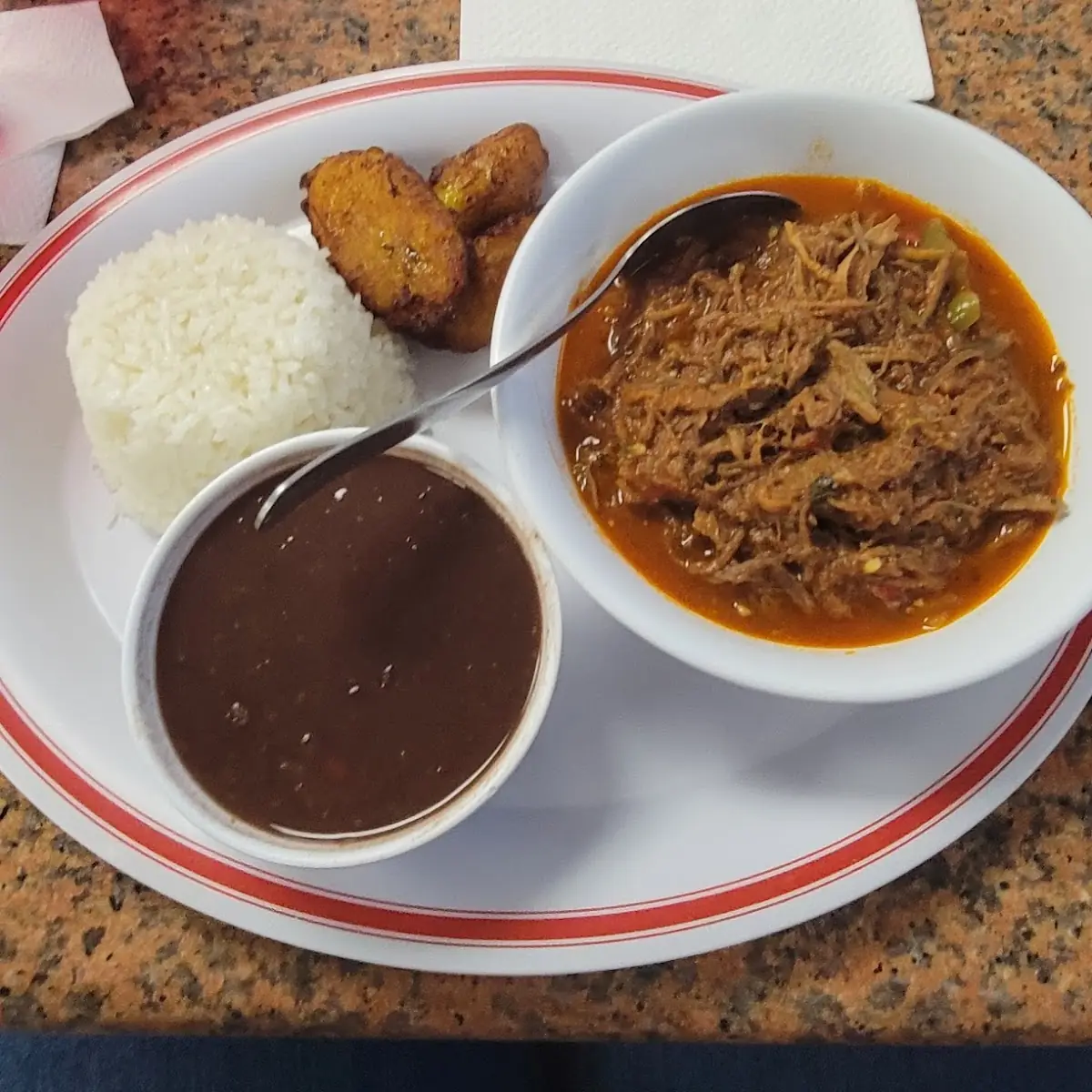 Ropa Vieja Rice and Plantains