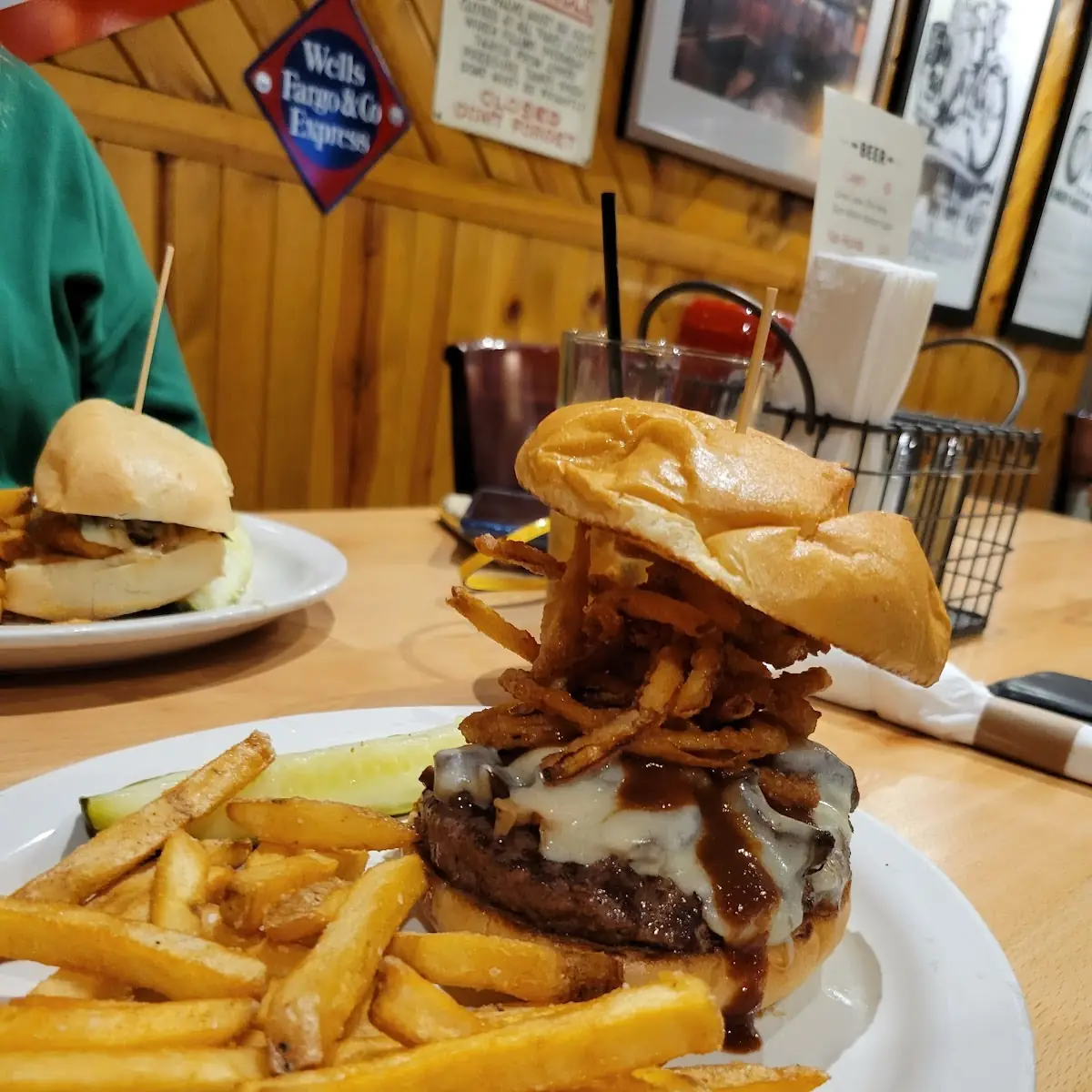 Mushroom Swiss Burger