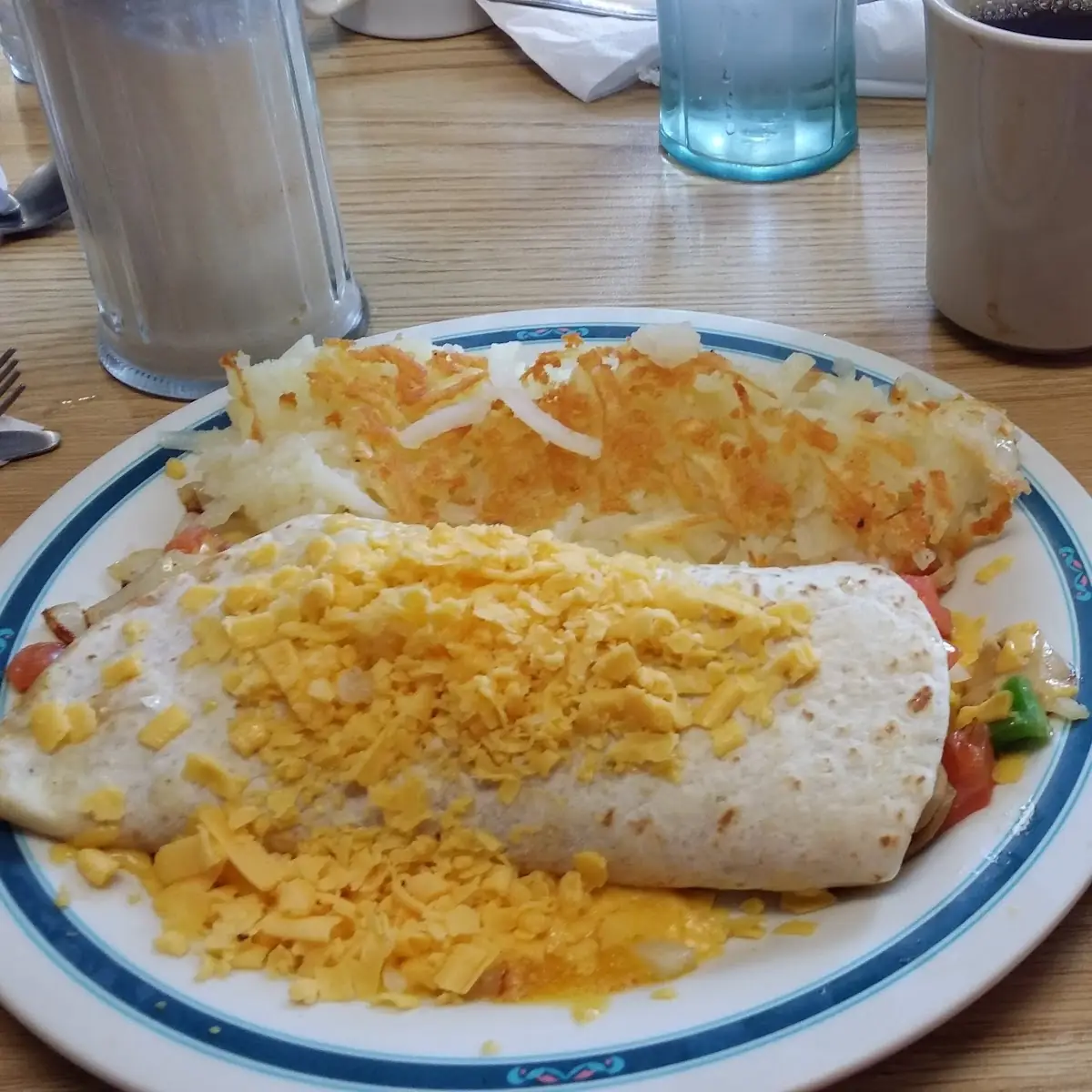 Vegetarian Breakfast Burrito with Salsa