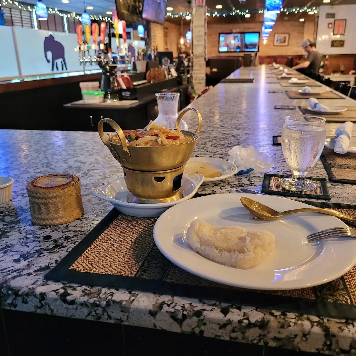Yellow Curry Chicken with Sticky Rice