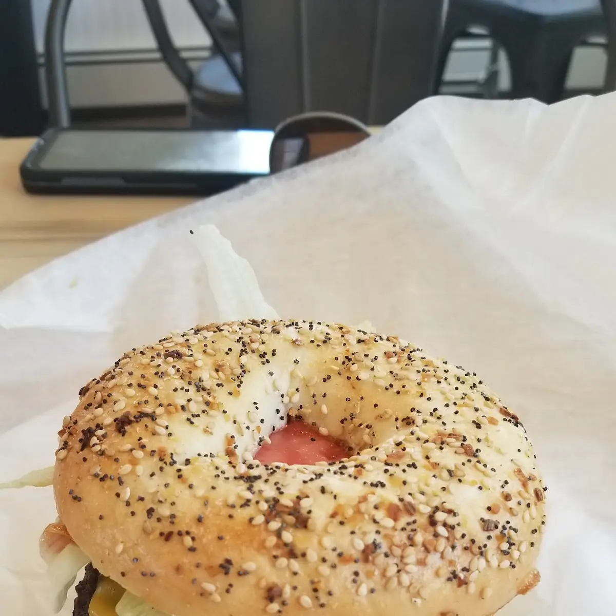 Angus Burger on Everything Bagel