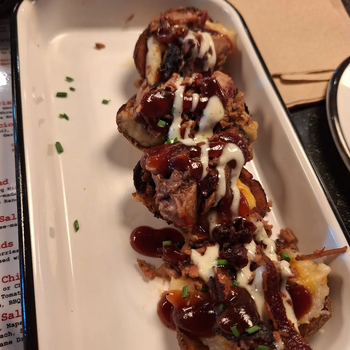 Double Fried BBQ Potato Skins