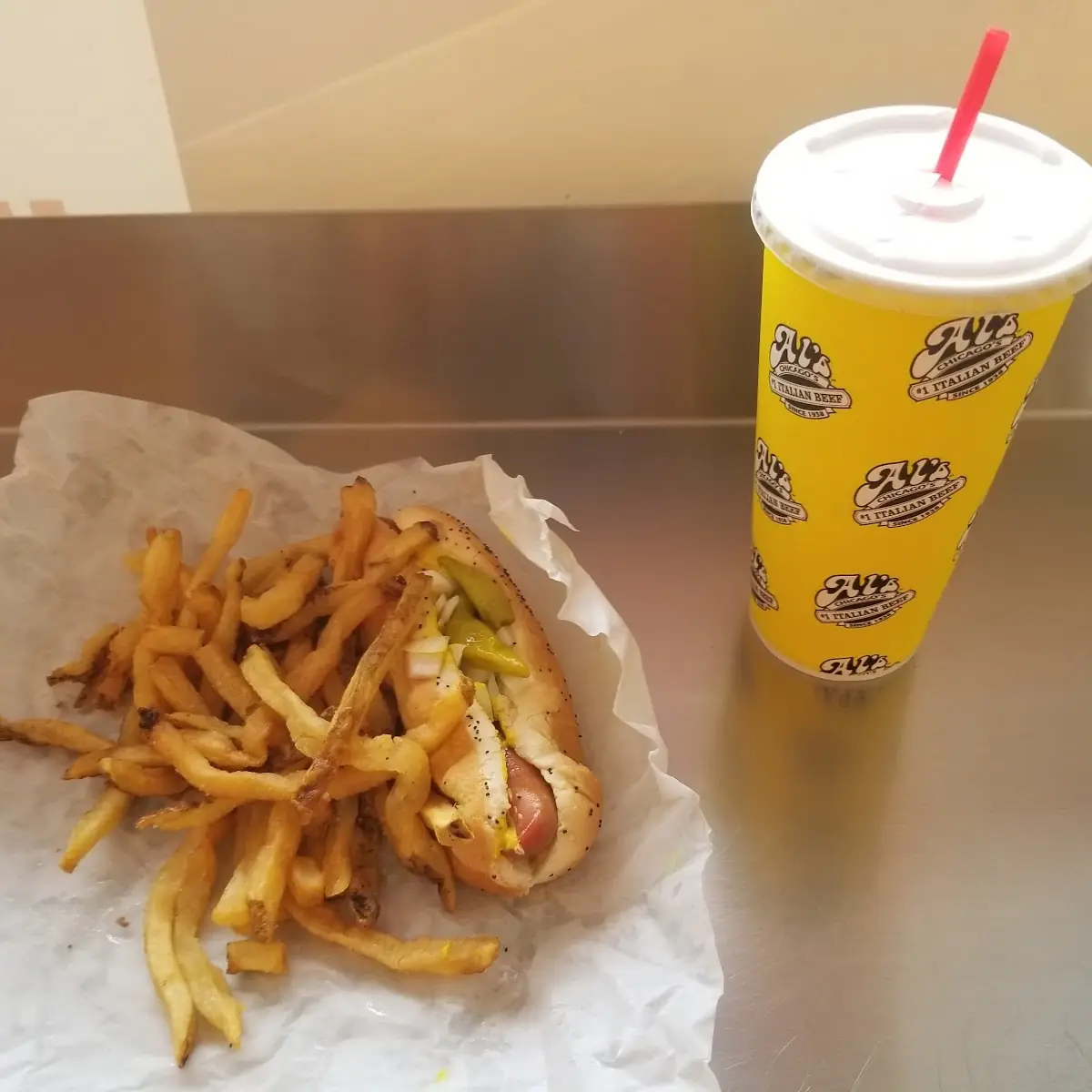 Hot Dog with Fries