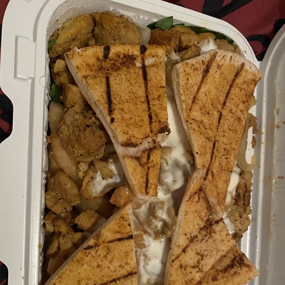 Chicken Bowl and Fries