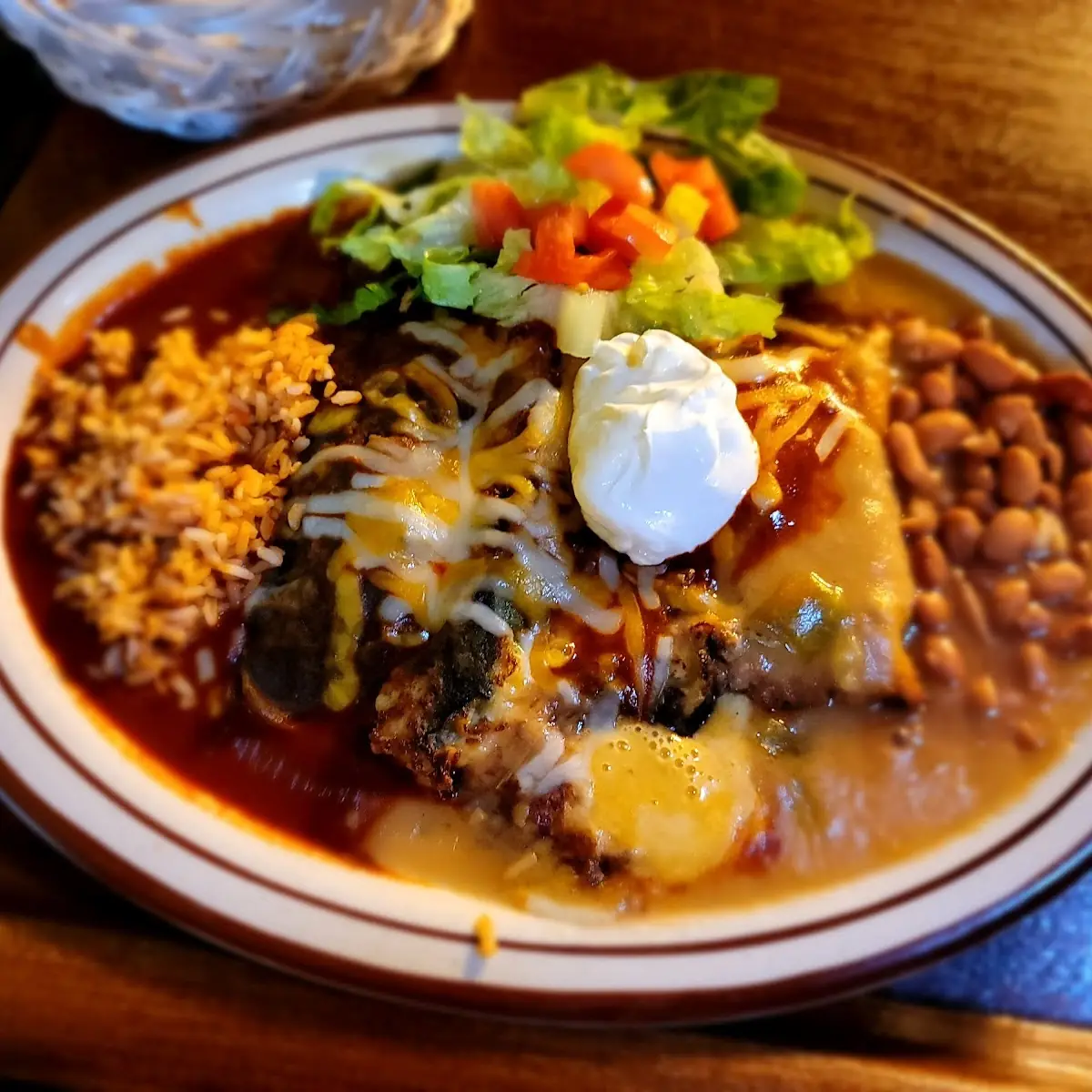 Green Chile Chicken Enchilada