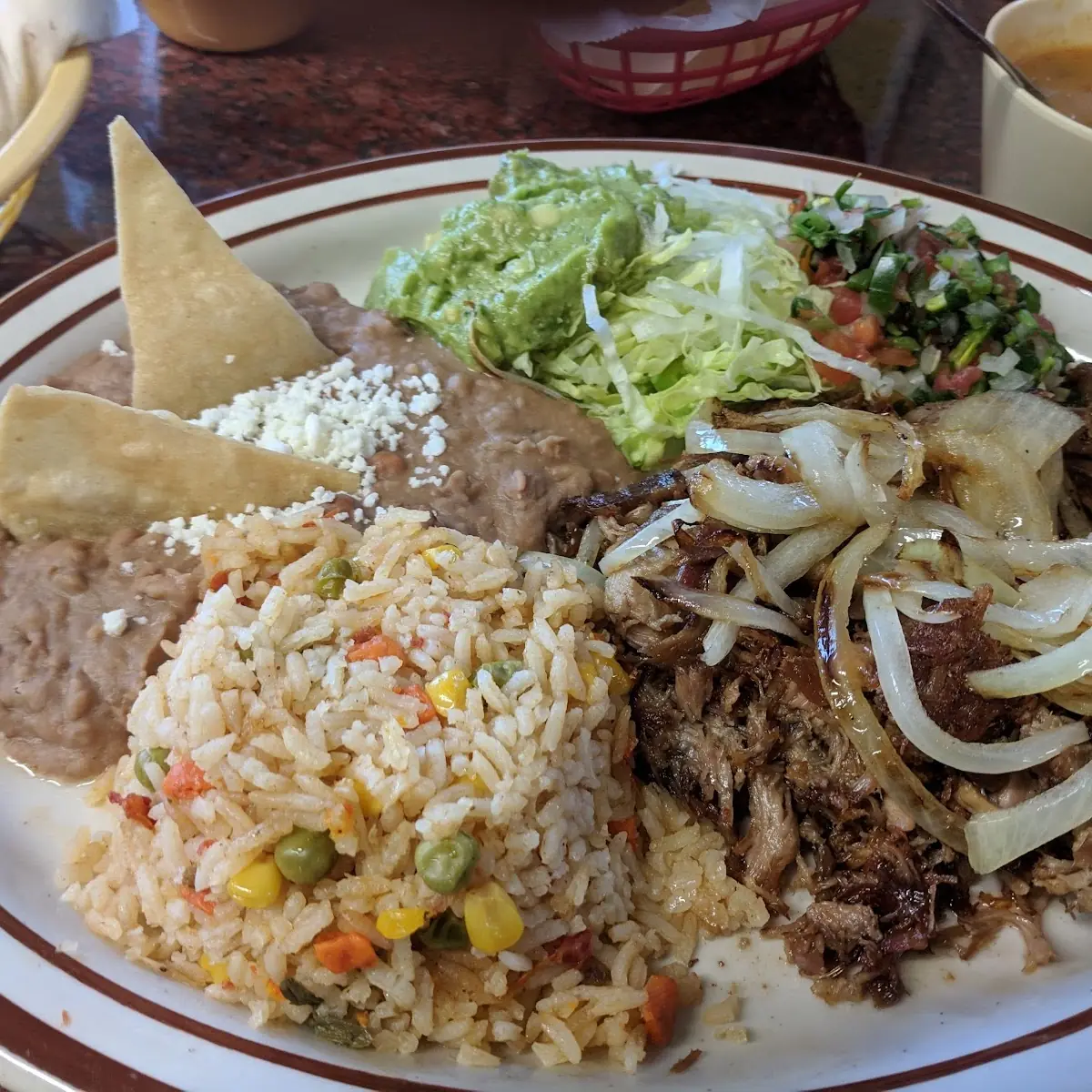 Carne Asada Plate with Rice Beans
