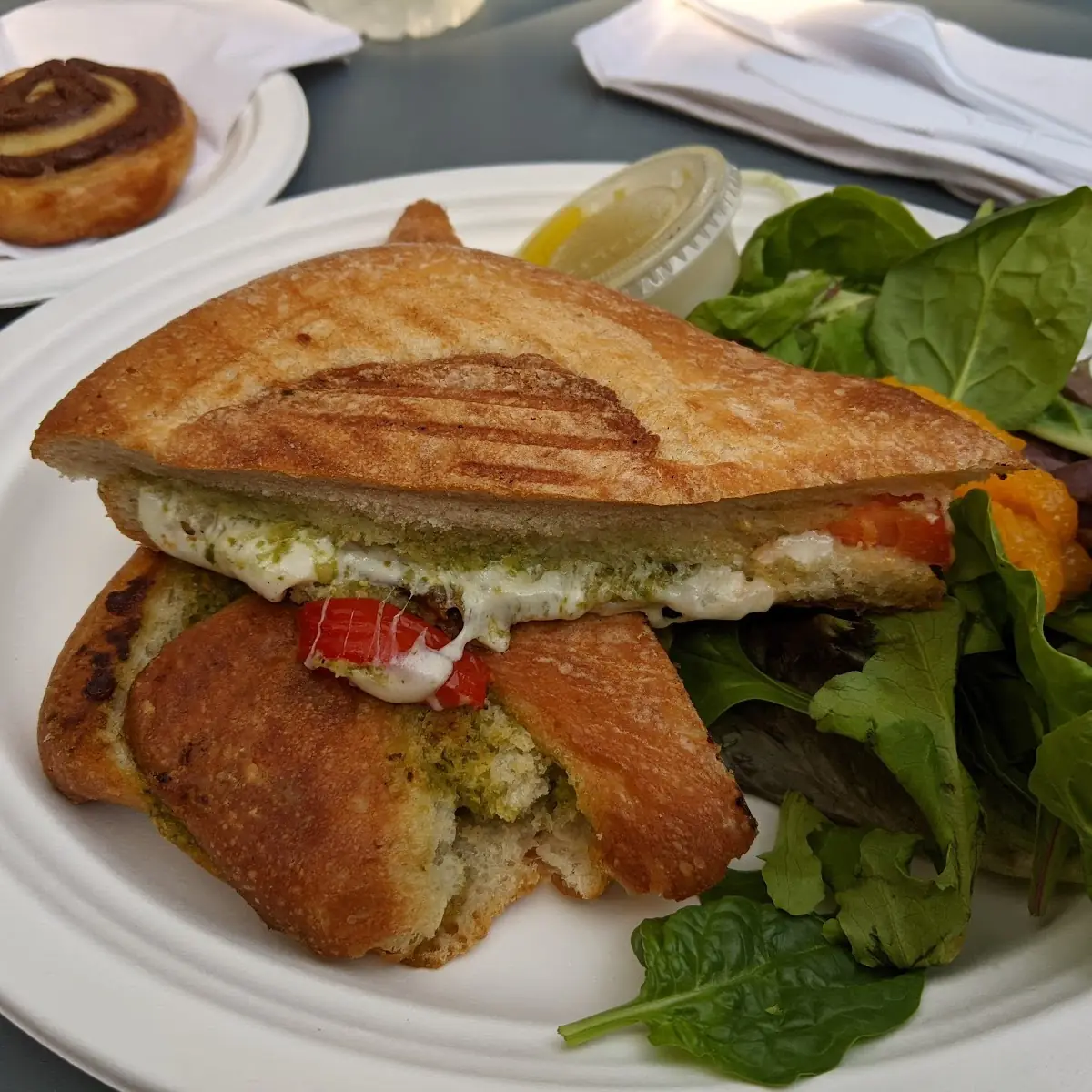 Tomato Mozzarella Pesto Panini
