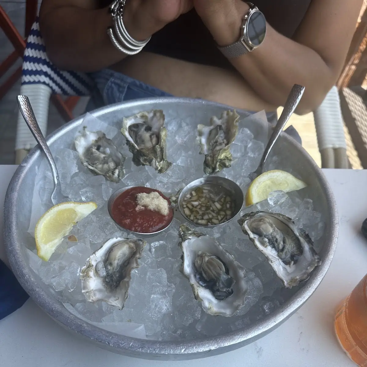 Fresh Oysters with Dipping Sauces