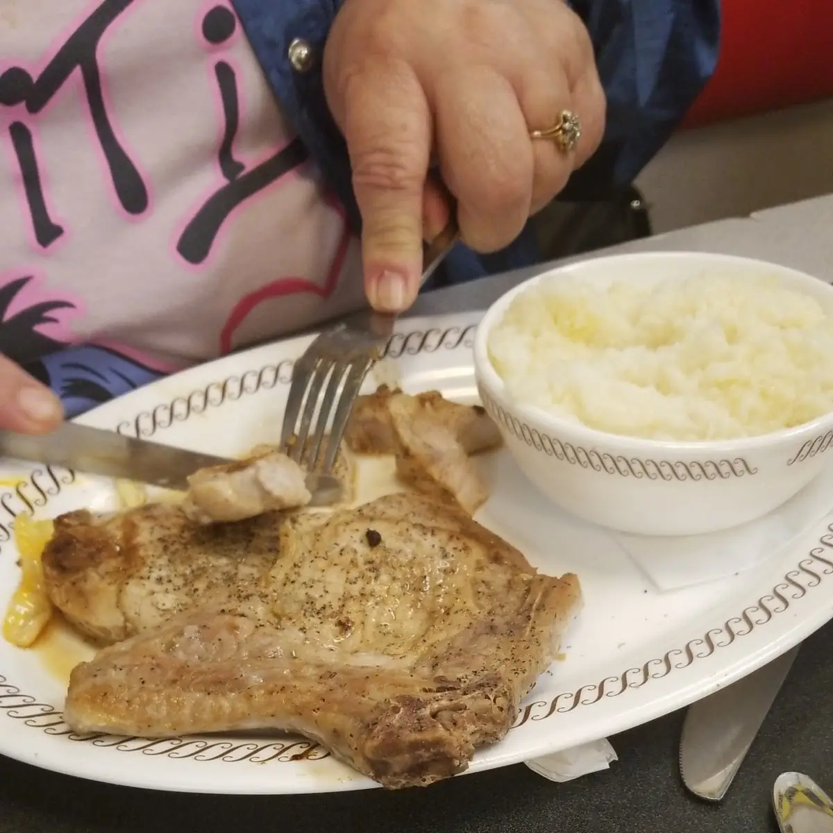 Pork Chops and Grits