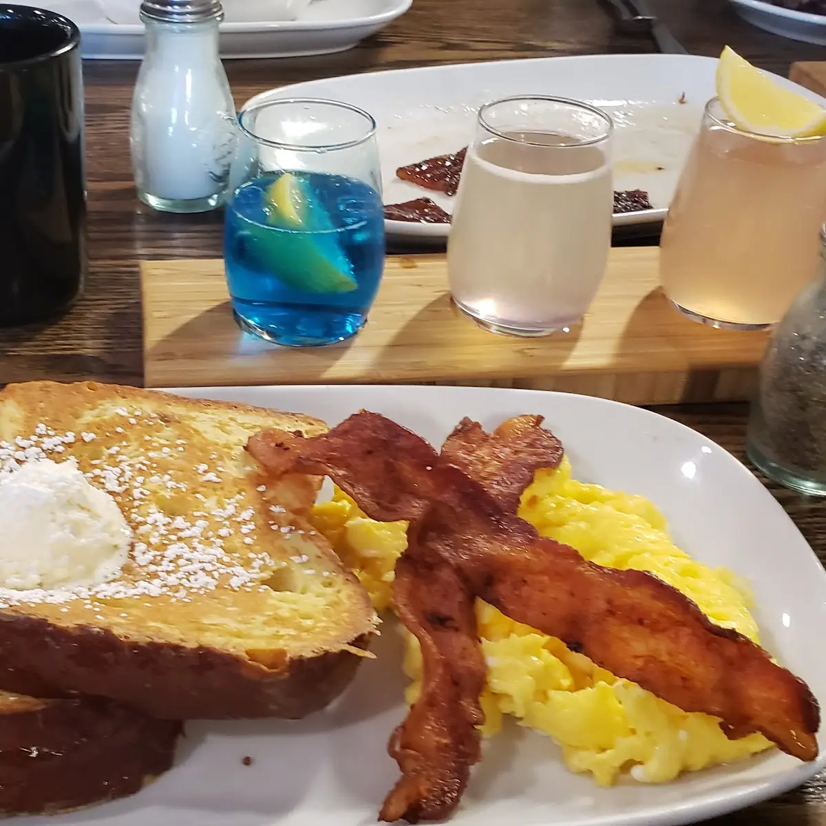 Wowzer with Bacon French Toast and Scrambled Eggs