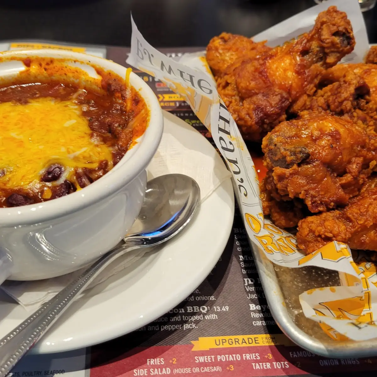 Chili and Hot & Honey Wings
