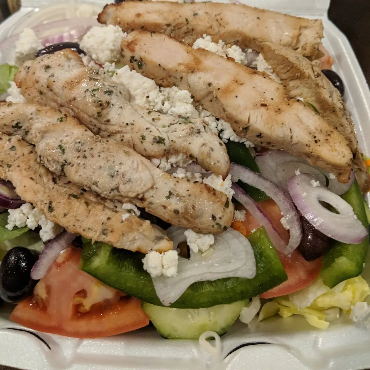 Greek Salad with Chicken