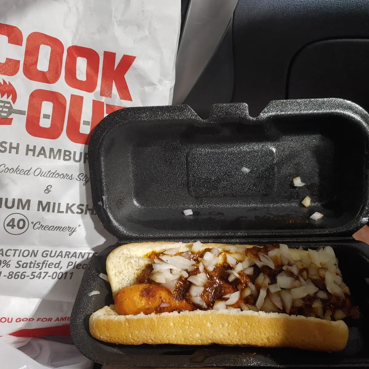 Hot Dog with Condiments
