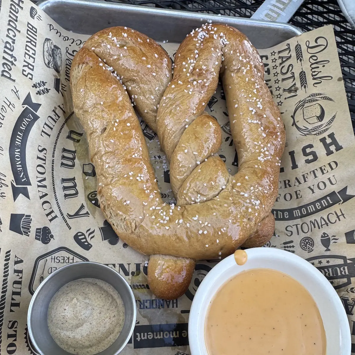 Pretzel with Beer Cheese Dip 6 00
