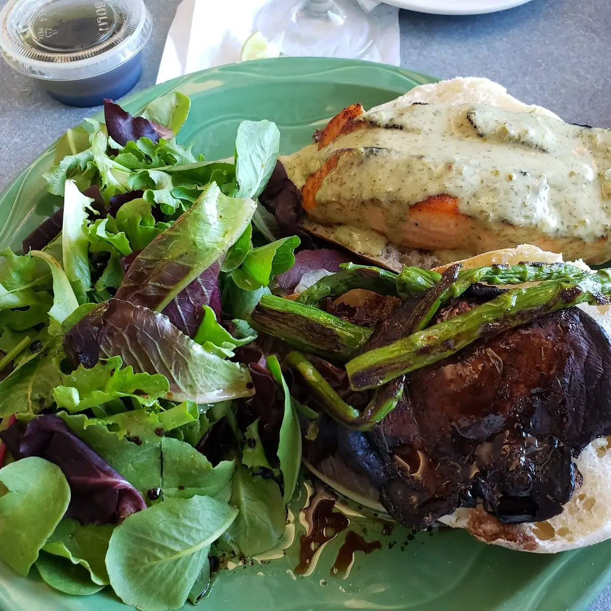 Grilled Salmon Sandwich