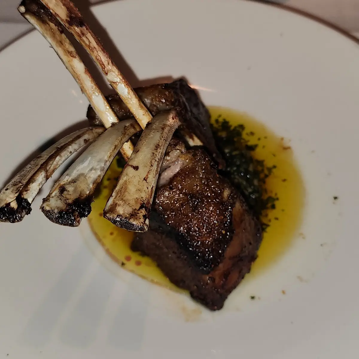 Morel-Crusted Lamb Chops