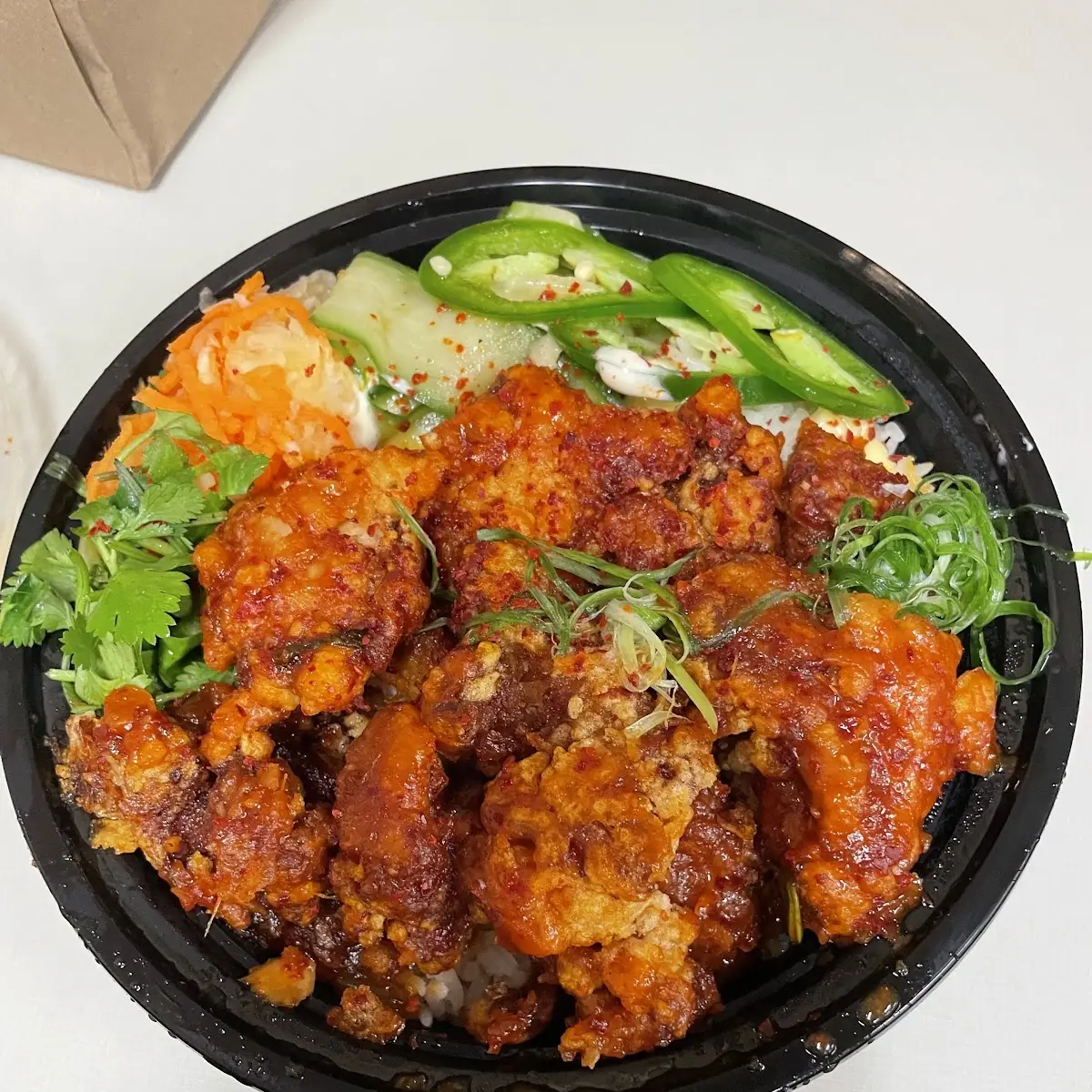 Korean Fried Chicken Rice Bowl