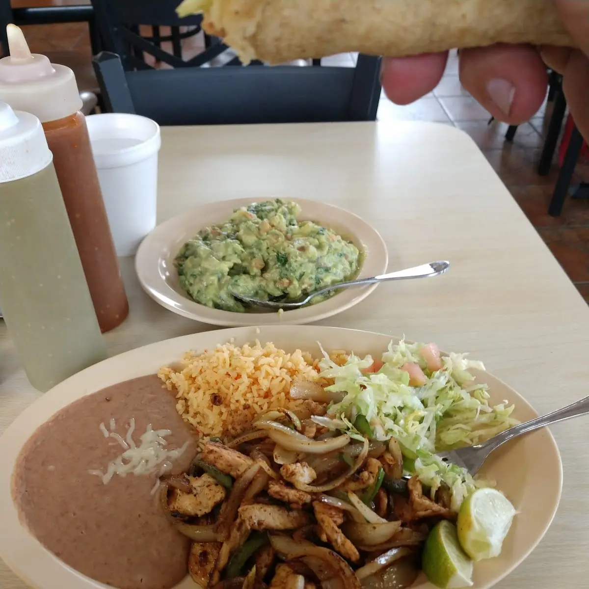 Is Fajitas with Guacamole Dip
