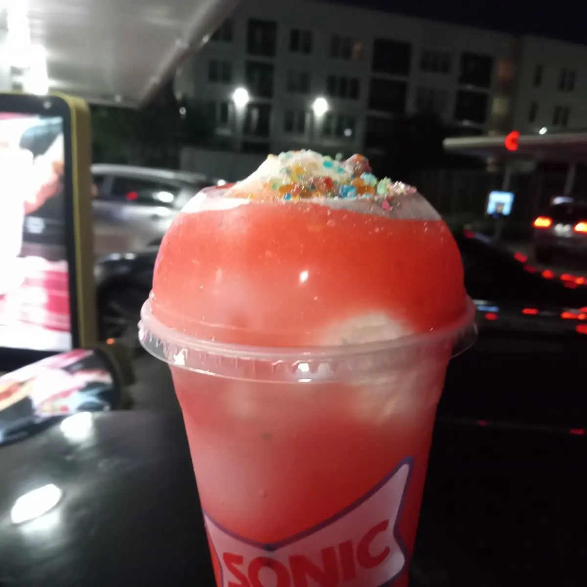 Sour Patch Ice Cream Float