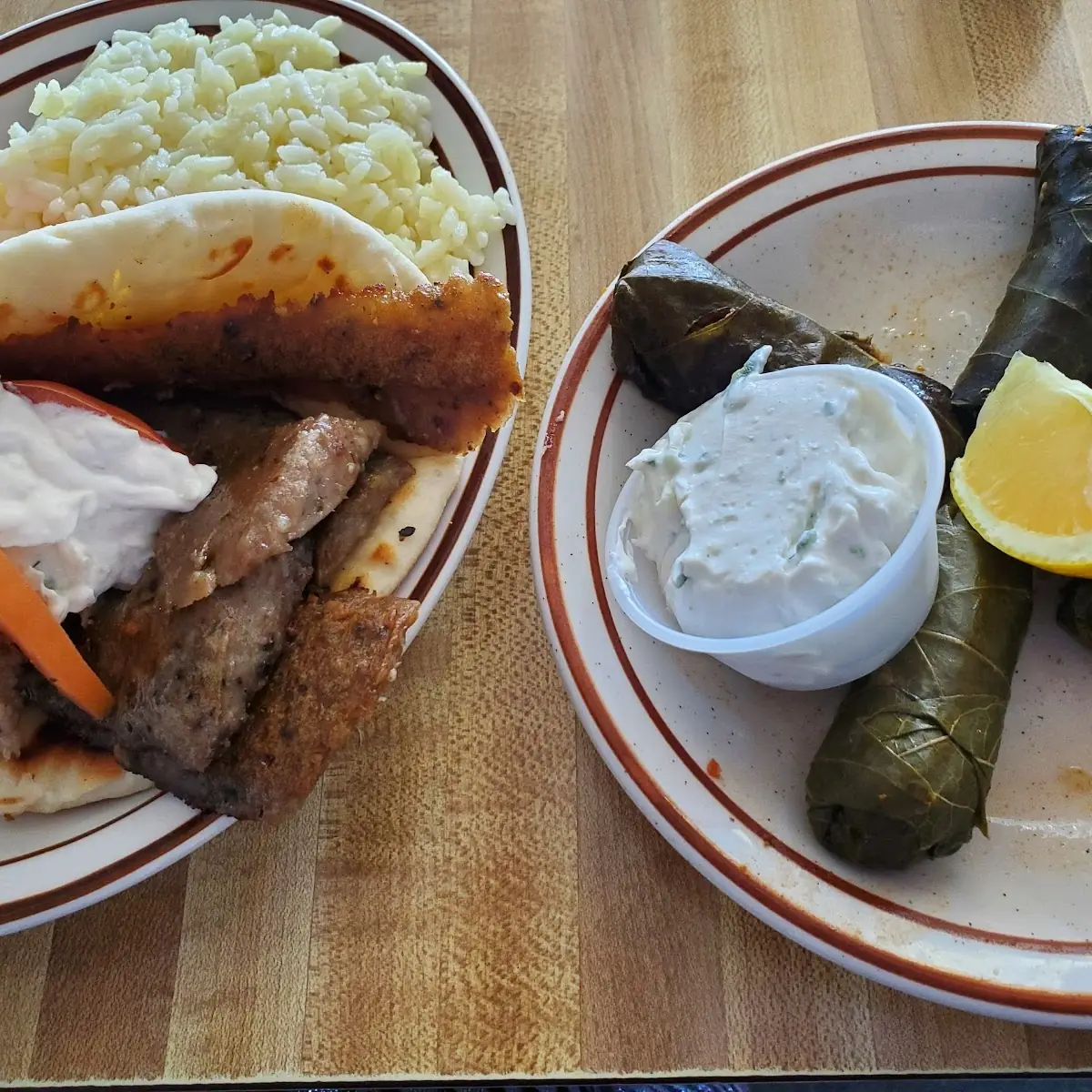 Gyro Sandwich and Dolmalde