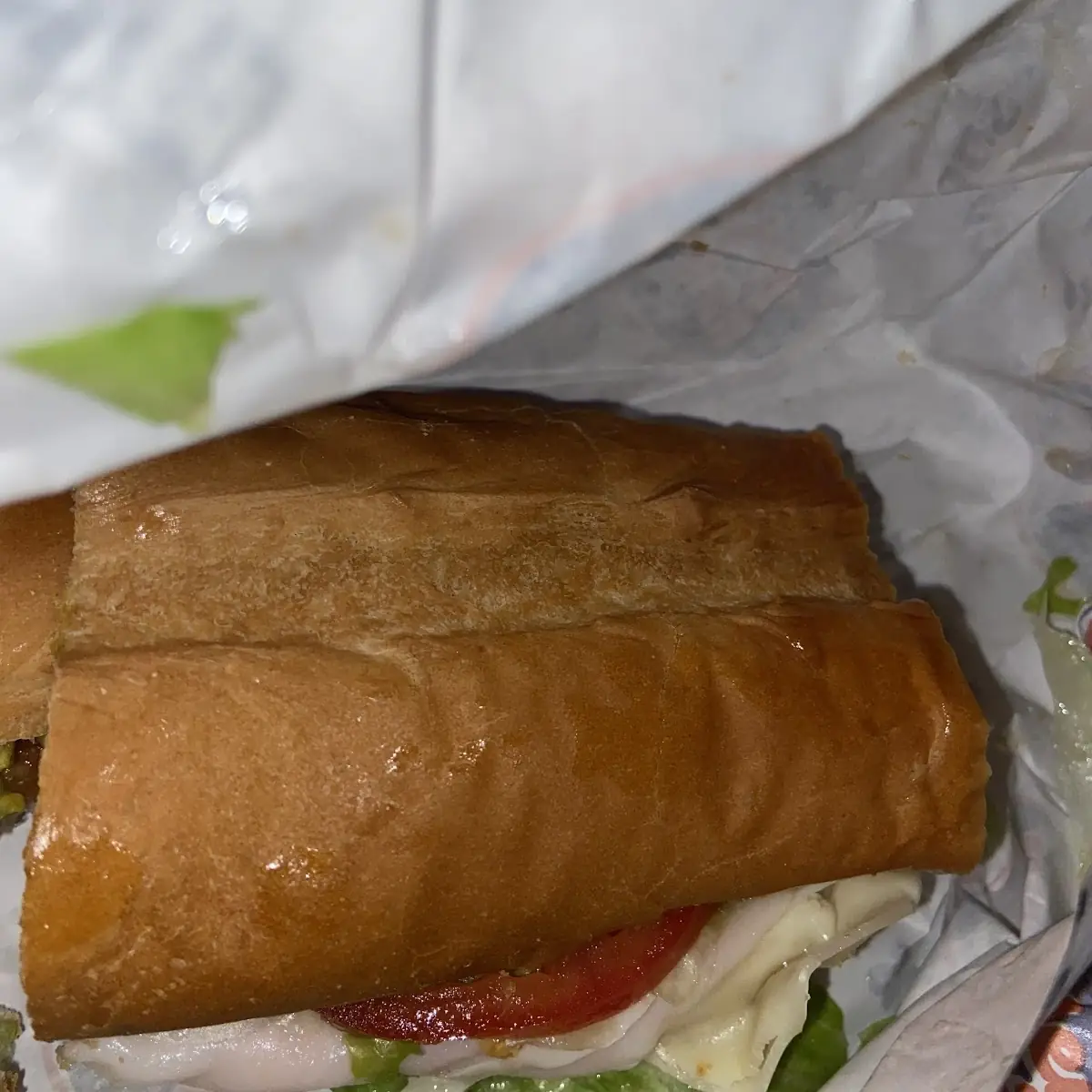 Turkey Sandwich on Plywood