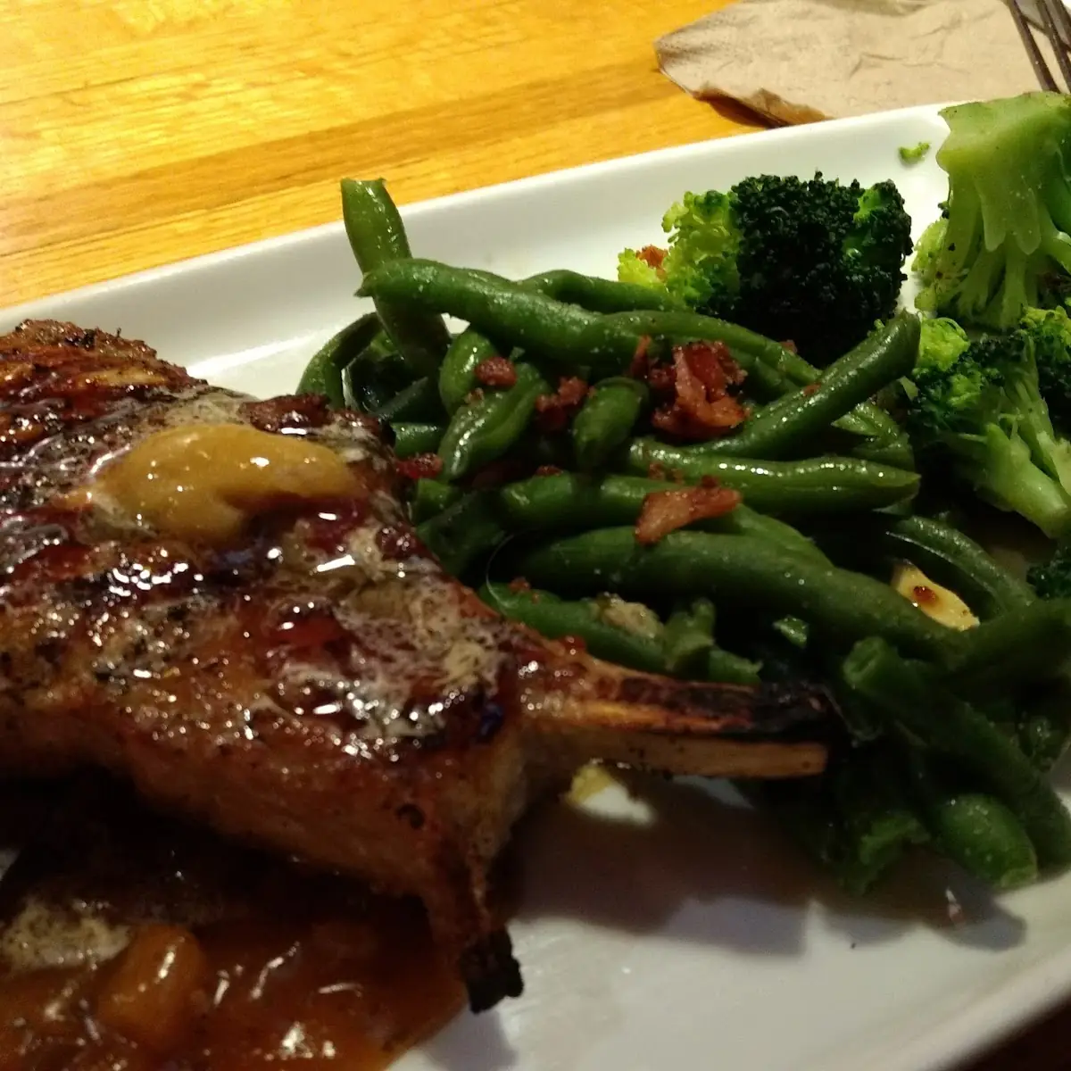 Pork Chop with Honey Apple Chutney
