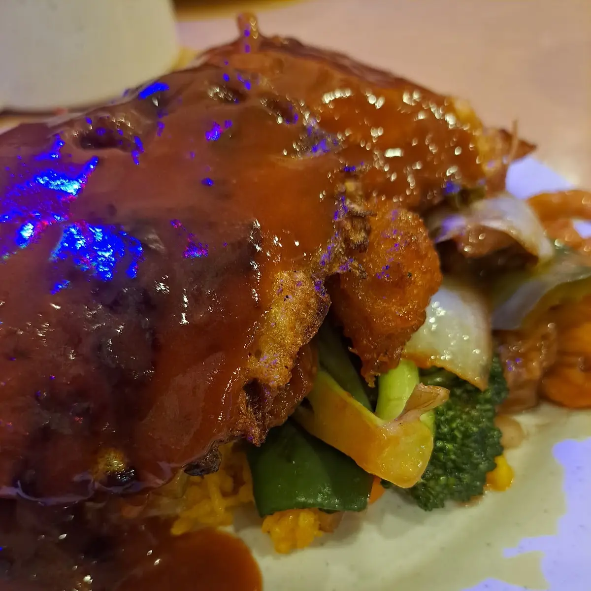 Egg Foo Young and Steak Pepper Steak with Onion Bell Pepper Steak with Onion