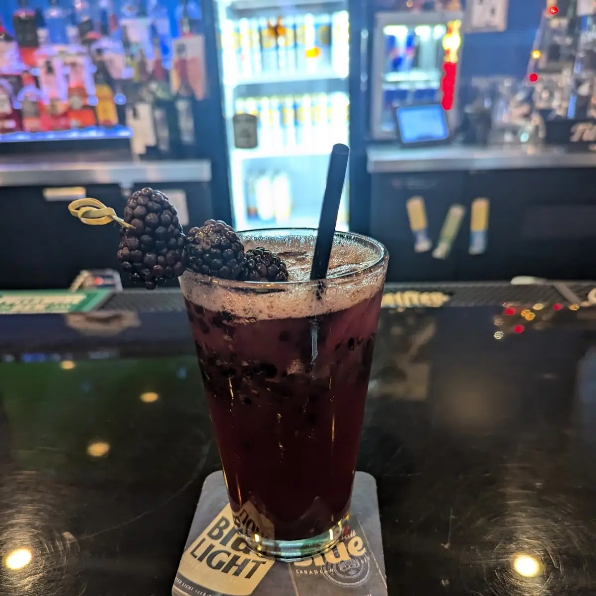 Black Cherry Whiskey Smash