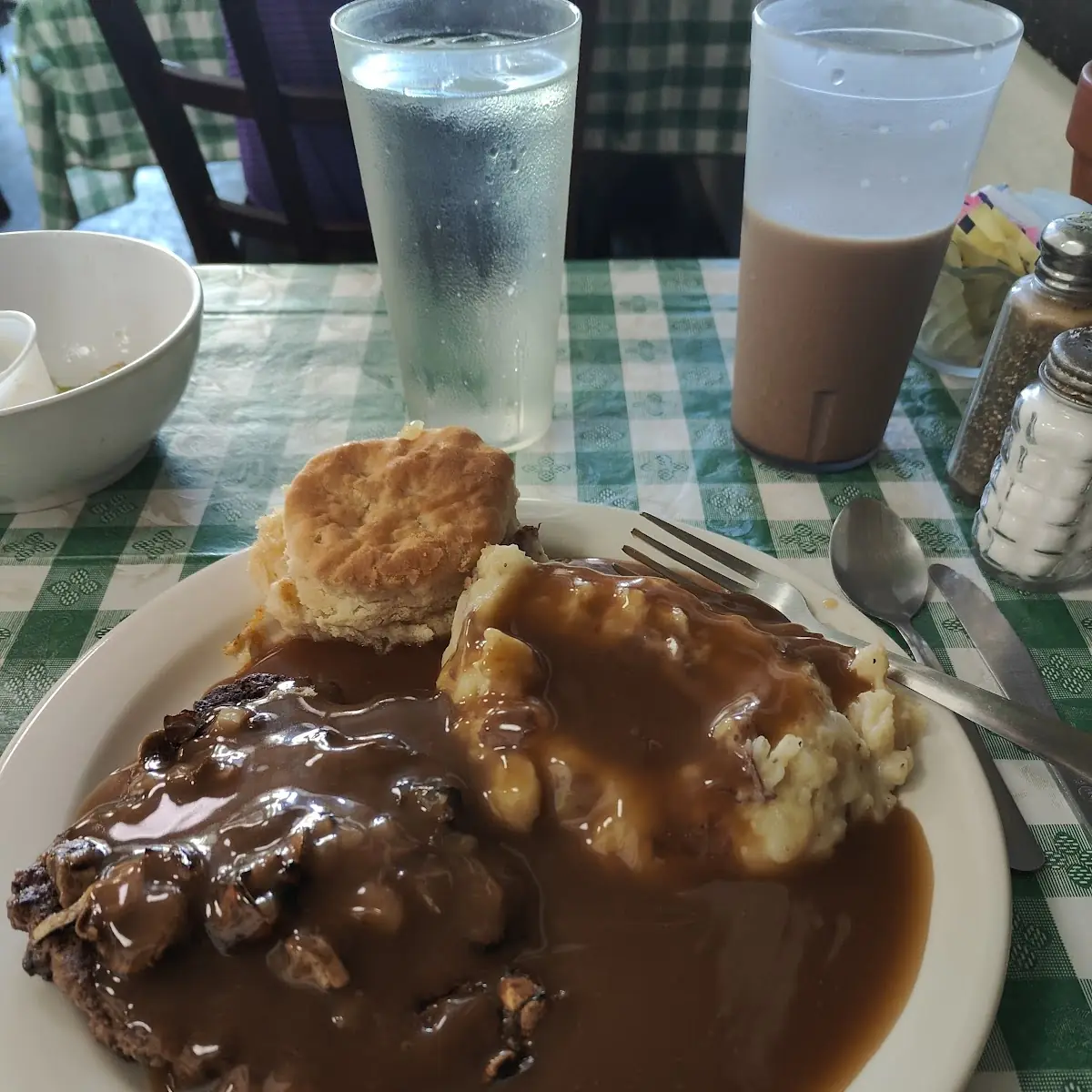 Smothered Hamburger Steak Lunch Specialty