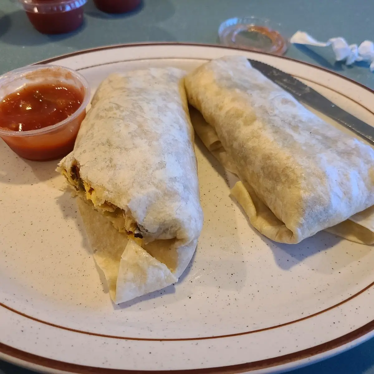 Ham and Cheese Burrito