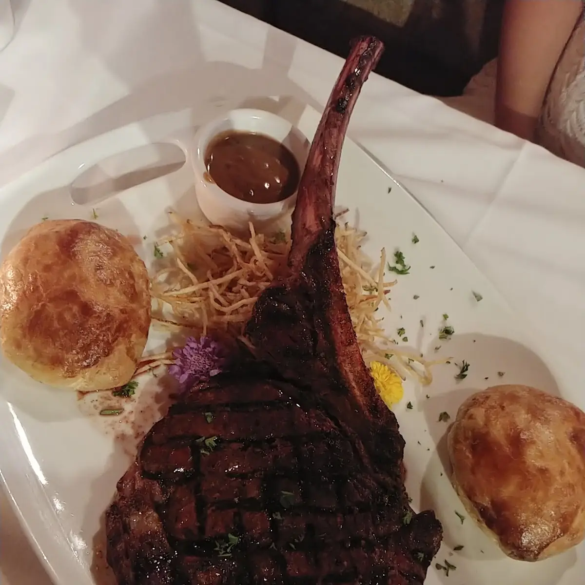 Bone in Ribeye Witj Lobster Tail