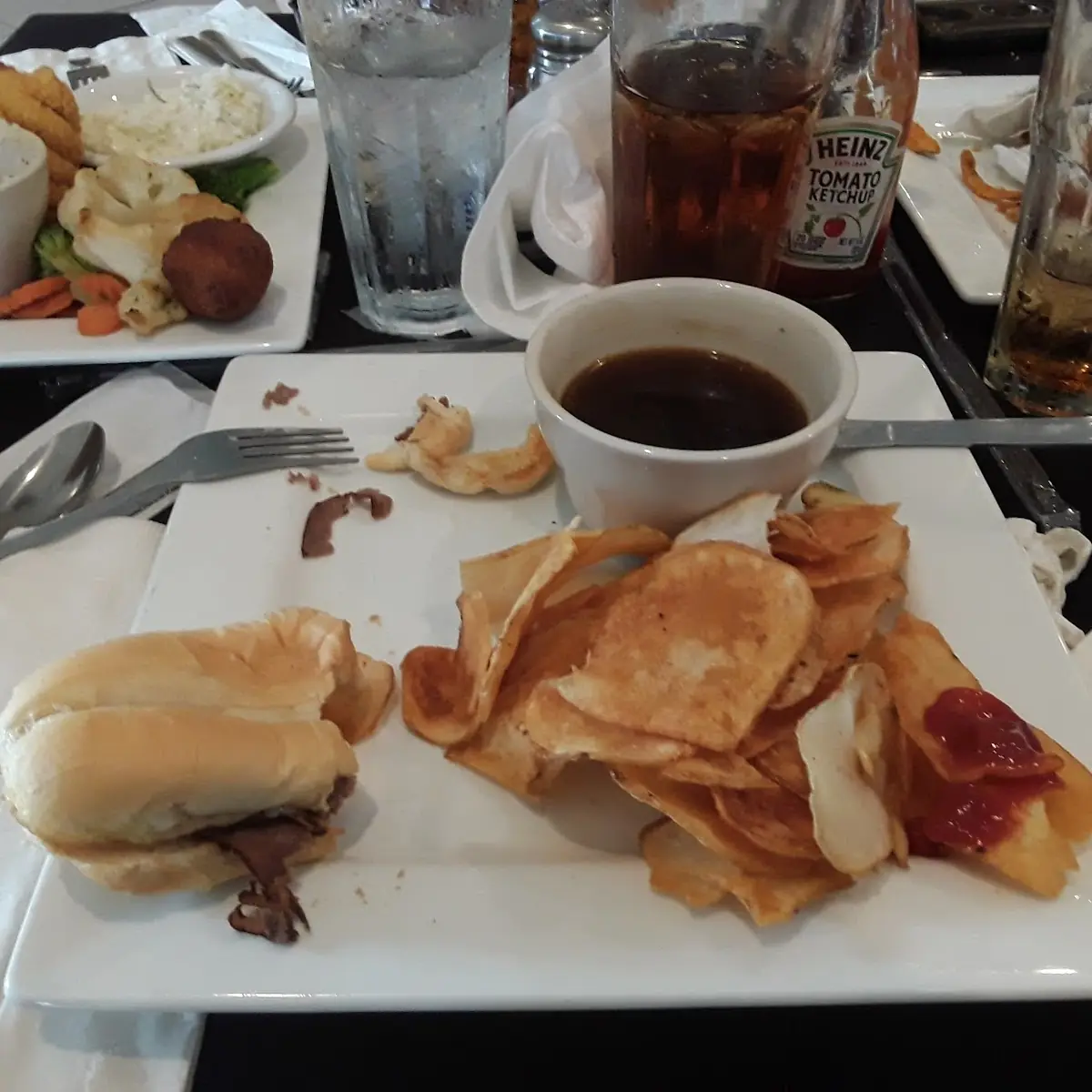 Philly Cheese Steak Hoagie & Potato Chips