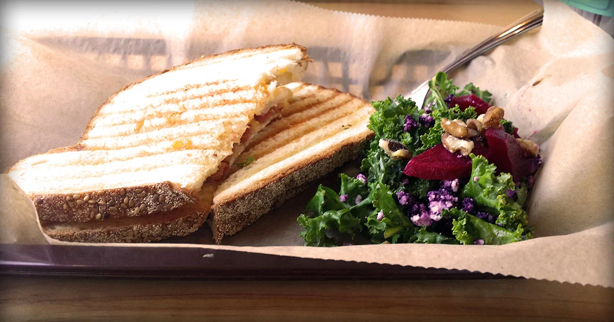 Beet & Goat Cheese Panini