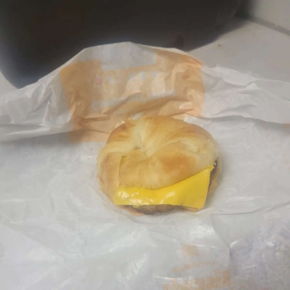 Sausage Egg and Cheese Croissant
