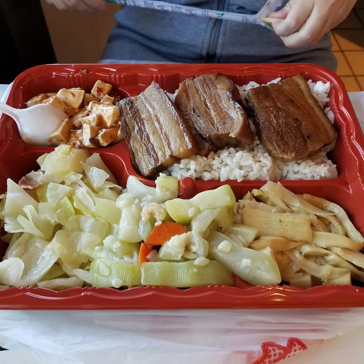 Braised Pork Belly Bento