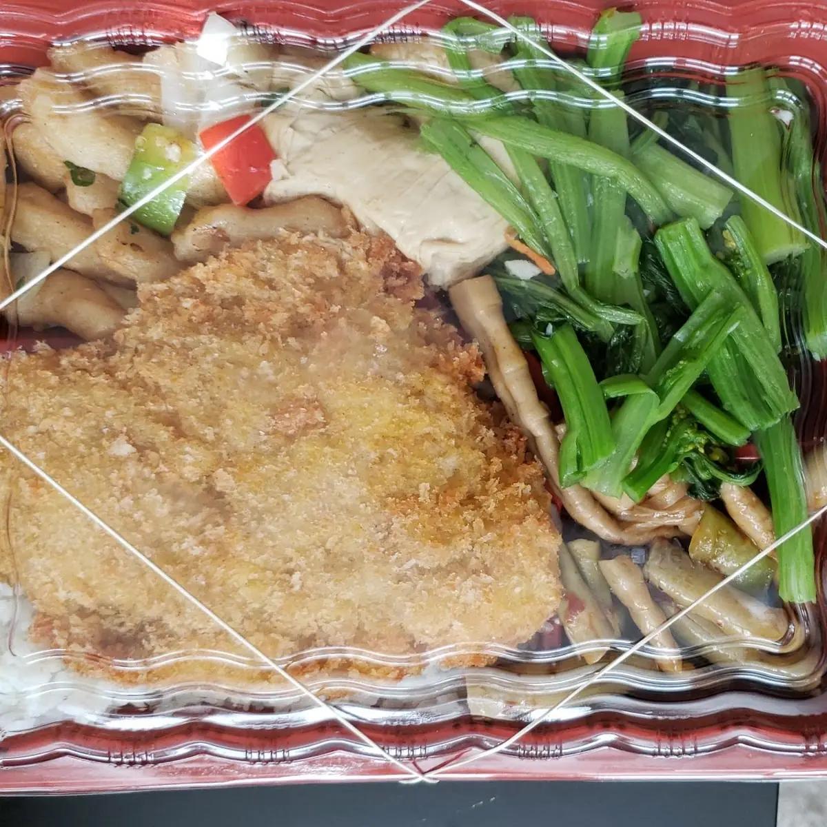 Fried Fish Fillet Bento