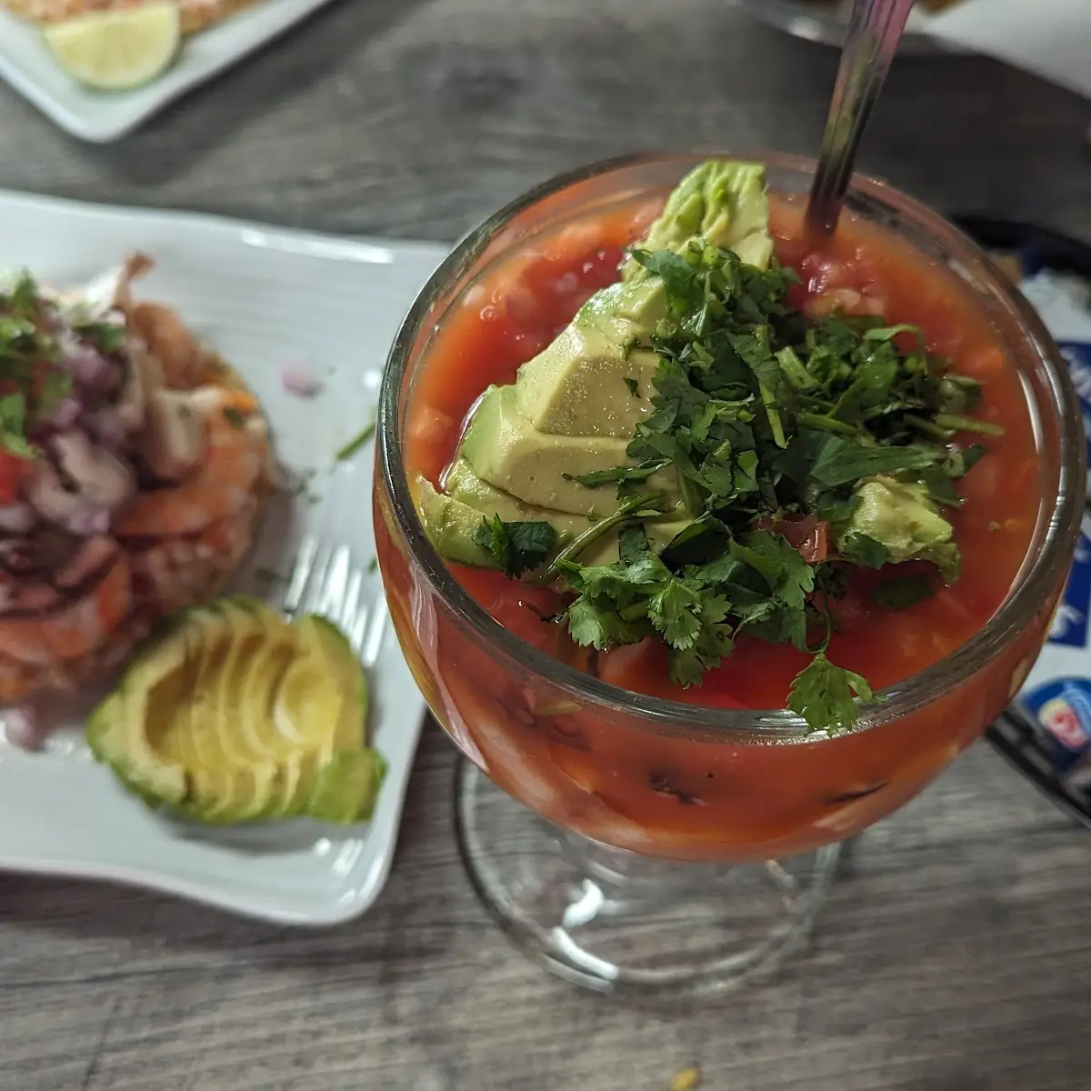 Coctel Campechana and Tostada Mixta