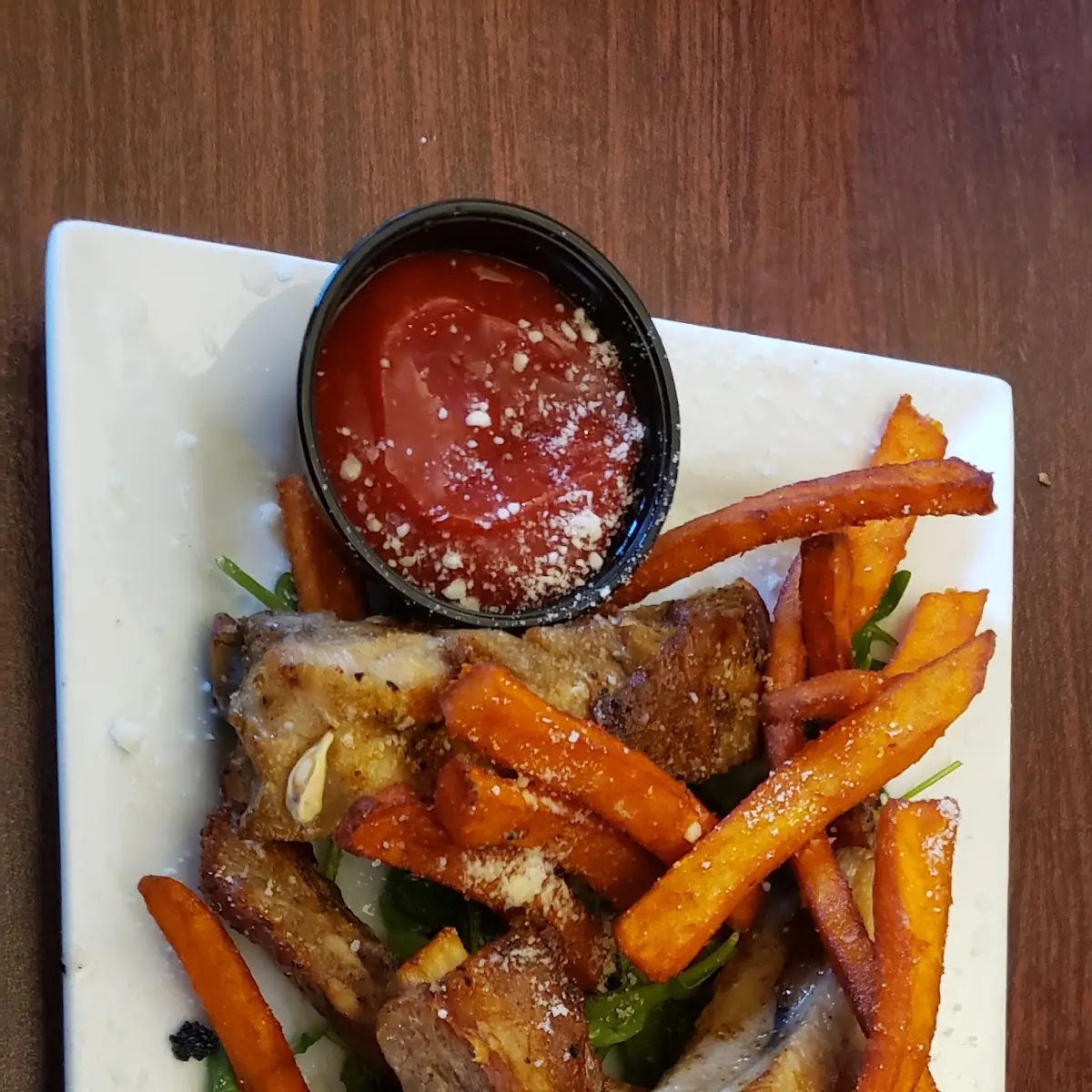 Ribs & Sweet Potato Fries