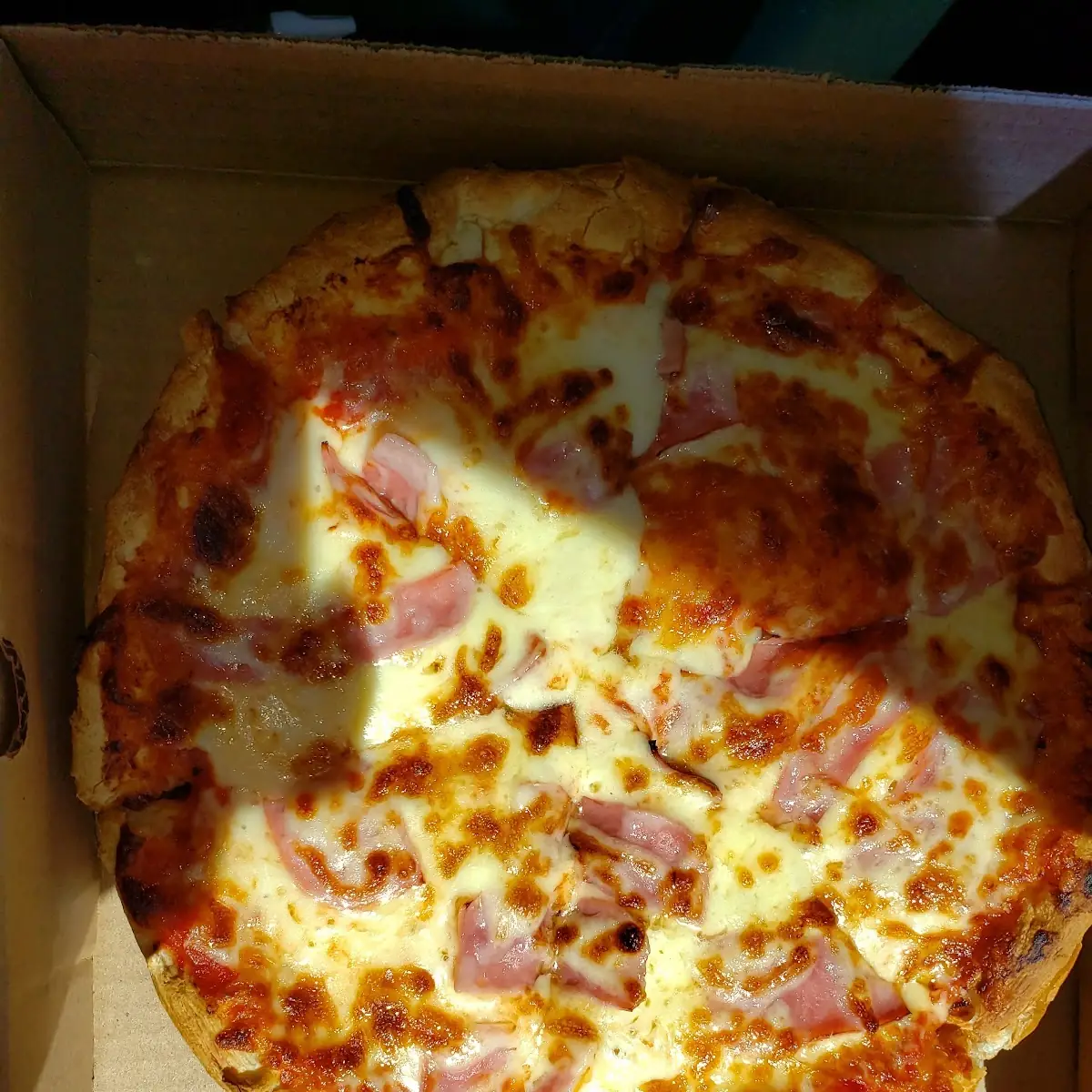 Ham and Cheese Pizza