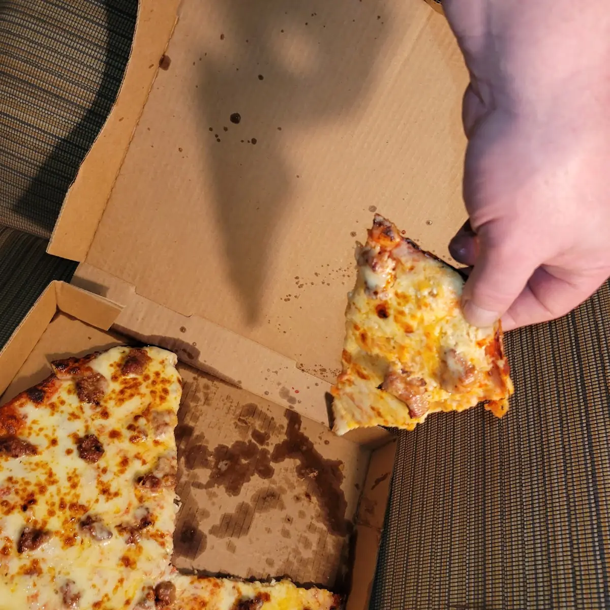 Large Thin Crust Extra Sausage Pizza