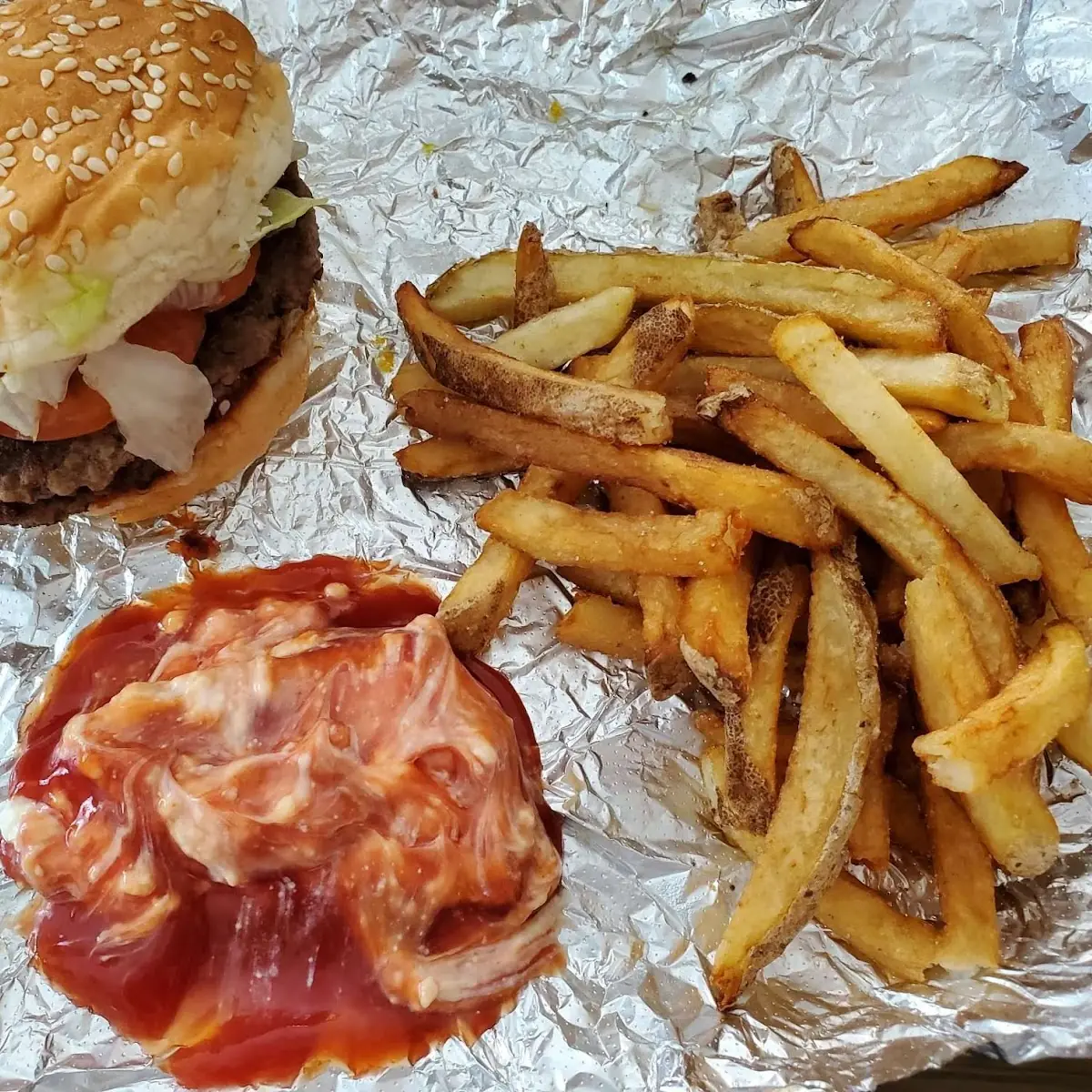 Double Cheeseburger Combo with Fries Very Nice