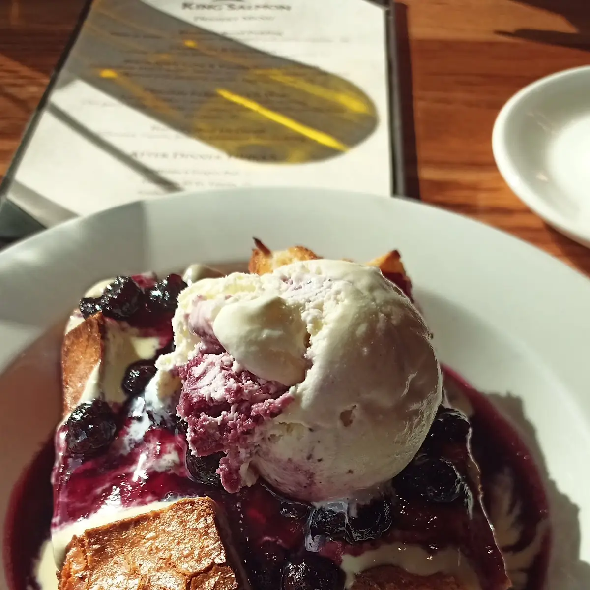 Blueberry Bread Pudding
