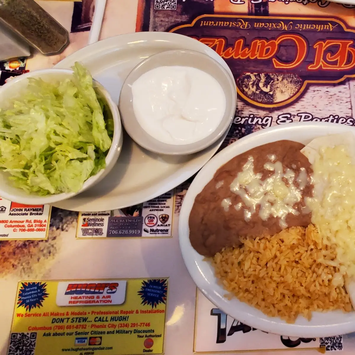 Bean Burrito w No Red Sauce