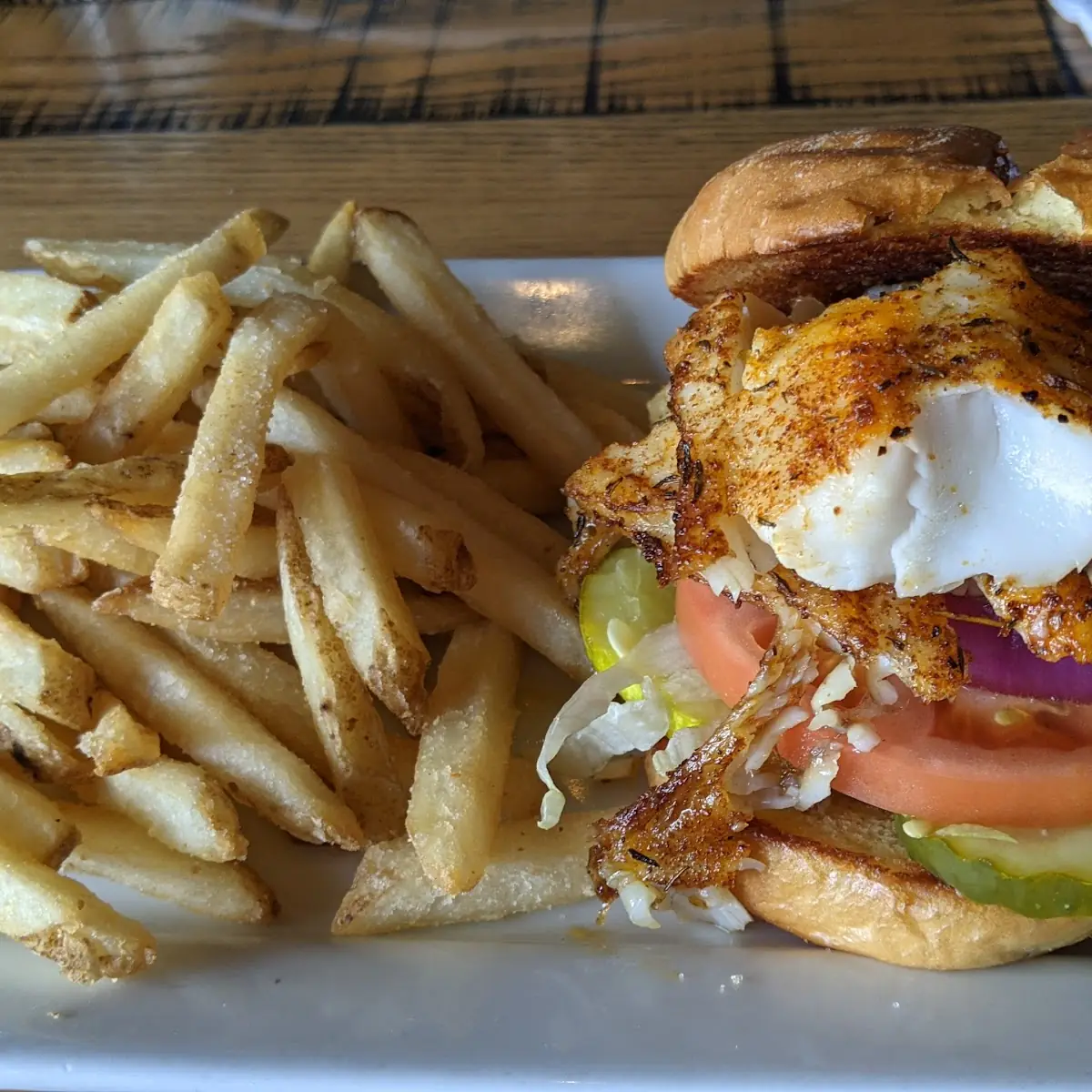 Blackened Tilapia Sandwich