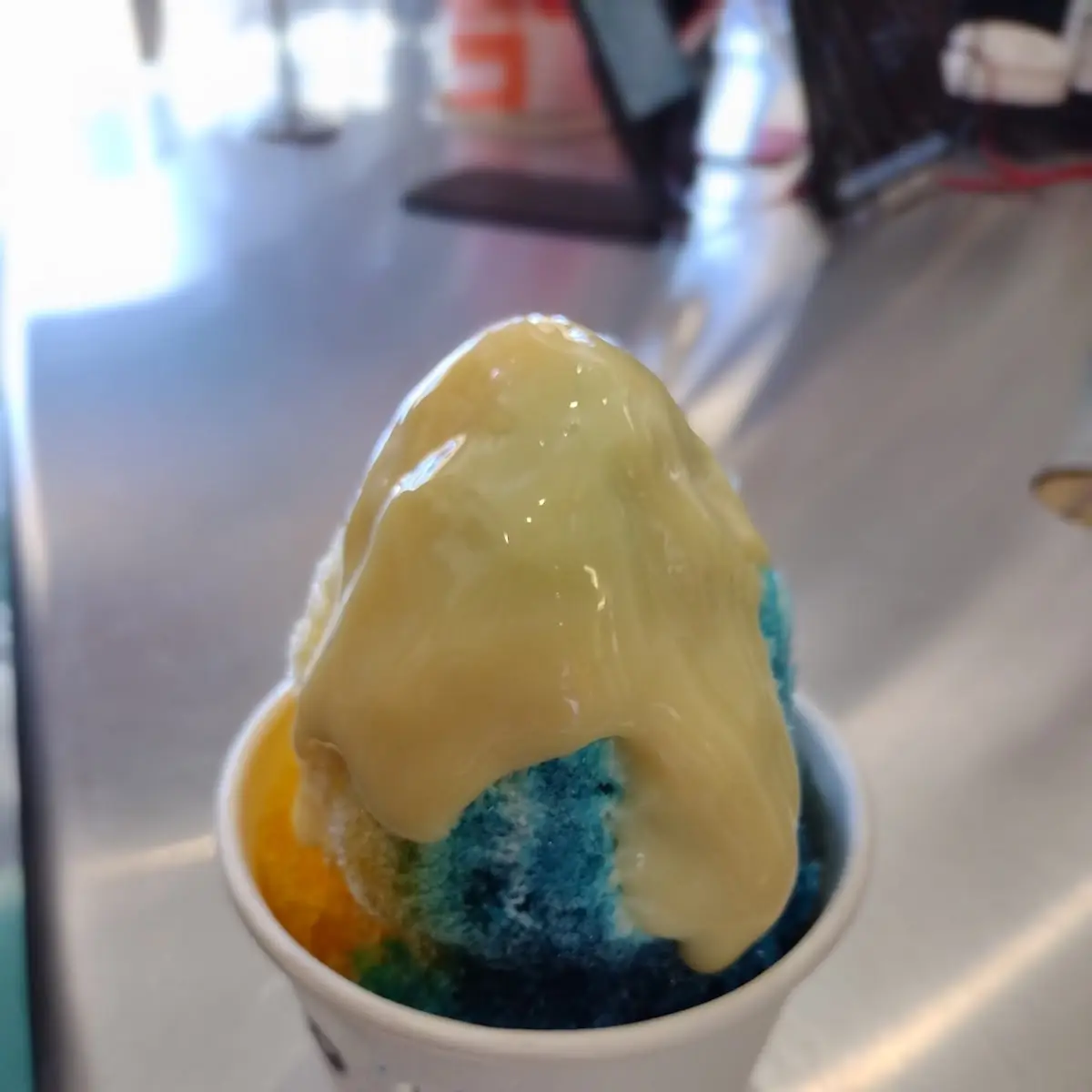 Cotton Candy and Blue Raspberry Shaved Ice Cream