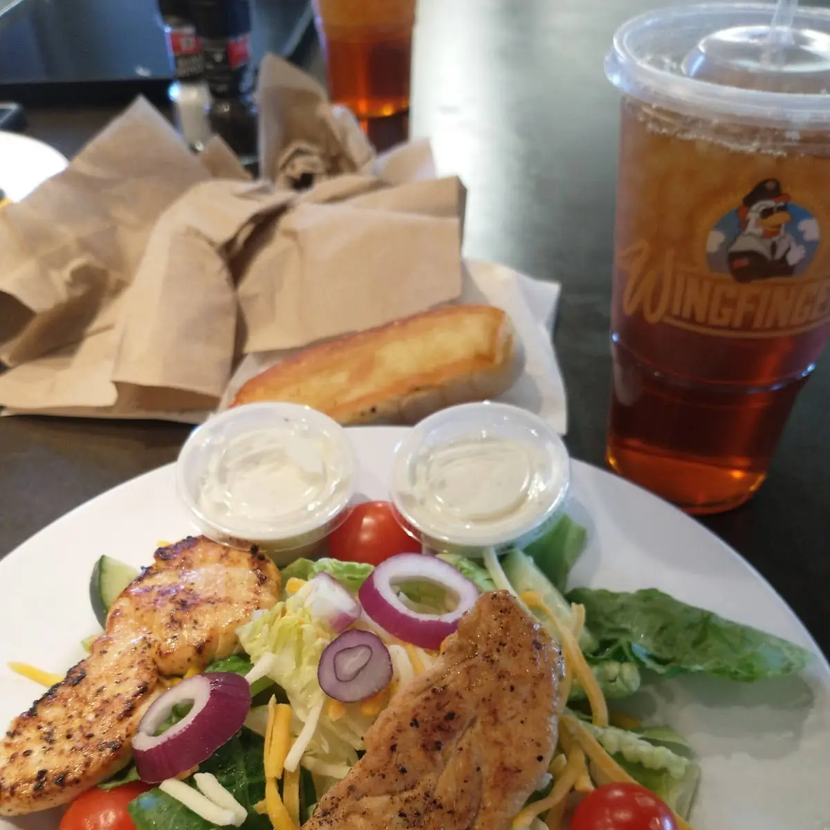 Grilled Chicken Finger Salad